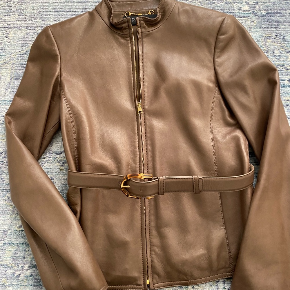 Gucci leather jacket